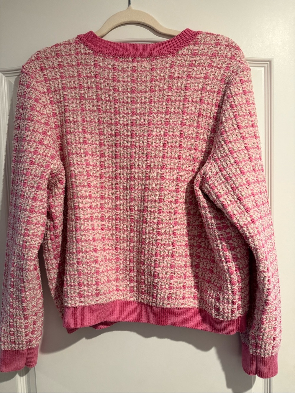 Marled Pink Cardigan Size XL - Picture 2 of 6